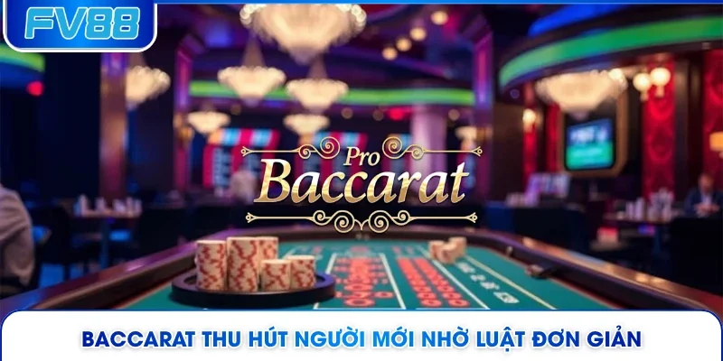 Baccarat thu hút người mới nhờ luật đơn giản