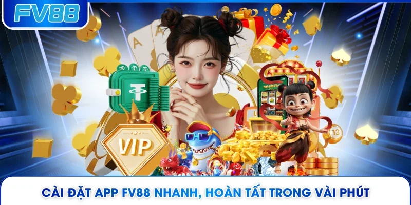 Cài đặt app FV88 nhanh, hoàn tất trong vài phút